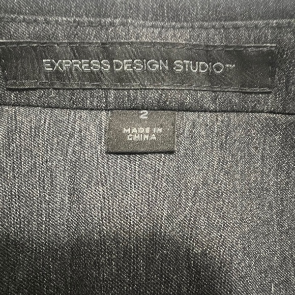 Express Design Studio Grey Blazer Jacket - Picture 4 of 5